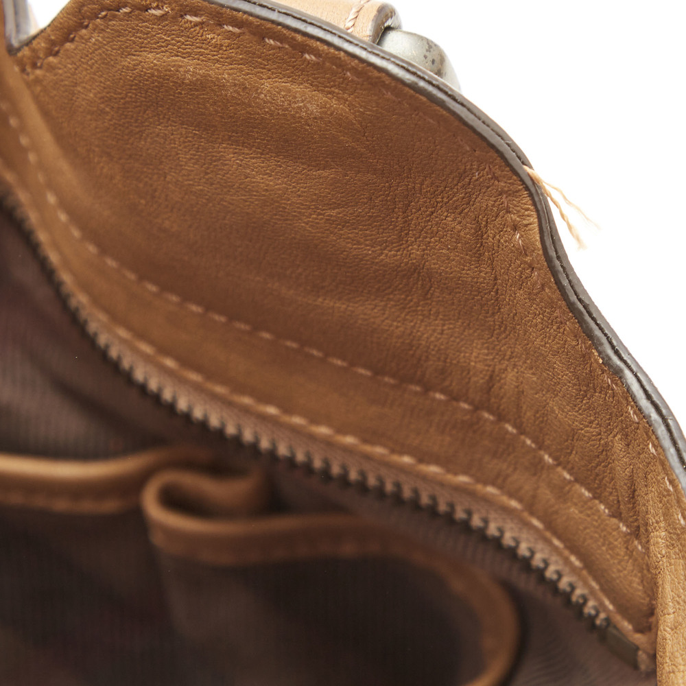 BURBERRY Brown Quilted Leather Buckle Tote - Picture 8 of 8